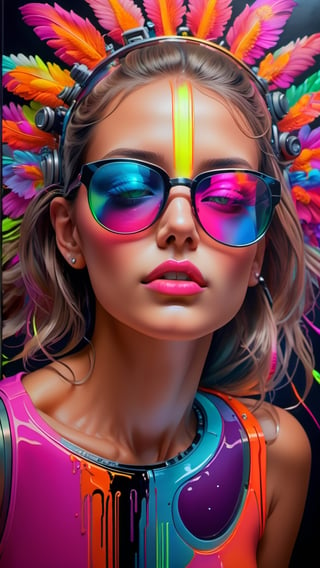 Time lapse oil painting super large || vivid colors " neon dreams",detailmaster2