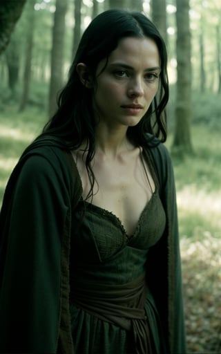 photo of arwen undomiel from Lord of the Rings, film grain, dramatic cinematic lut,realistic