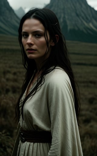 photo of arwen undomiel from Lord of the Rings, film grain, dramatic cinematic lut,realistic,character,photorealistic