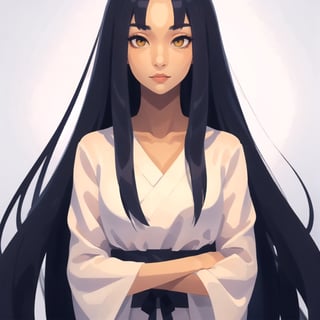 a beautiful sadako, a long black hair, yellow_eyes, 
