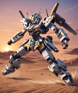 Masterpiece, anime style, 4K, ultra detailed, ((solo)), full body, sexy warrior girl with big detailed eyes, riding transformer  tank in desert, sunset, high speed motion, futuristic, more detail XL, SFW,dal, female TR mecha style