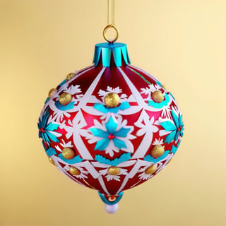 Christmas baubles, christmas ball, christmas ornament, close up ball, hanging suspended in the air, floral details drawn on the surface of the ball, embossed details, golden details, 4k quality, photorealistic, 3d render octane,OHWX,OHWX WOMAN