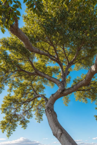 a tree on a branch