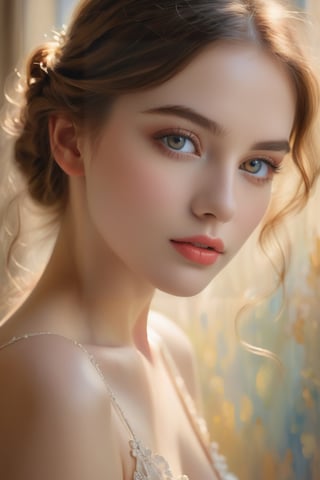 (best quality,4k,8k,highres,masterpiece:1.2),ultra-detailed,(realistic,photorealistic,photo-realistic:1.37),impressionism,nude,model,girl,France,atelier,charming,beautiful detailed eyes,beautiful detailed lips,extremely detailed eyes and face,longeyelashes,elegant,painting,canvas,artist,palette,brushstrokes,soft colors,soft lighting,studio,artwork,subtle brushwork,graceful pose,artistic perspective,serene atmosphere,vibrant colors,impressionistic style,textured background,spontaneous strokes,dappled light,play of light and shadow,airy brushstrokes,impressionist techniques,romantic ambiance,vivid expression,dreamy,ethereal,graceful movement,delicate contours,whispered details,subtle gradients,radiant skin tones,impressionistic artistry,endless inspiration