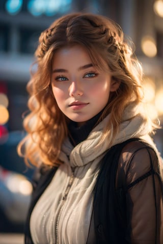 Here's the SD prompt:

Romantic Hungarian night: A stunning 16-year-old girl in a dark grey turtleneck sweater, with twin tails framing her beautiful face under soft light and city lights at night casting a warm glow. She looks directly at the camera with a subtle grin (0.7), surrounded by champagne and hints of a wedding dress. Capture her perfect anatomy and delicate features in photorealistic 8K portrait style.,PHOTOREALPRO