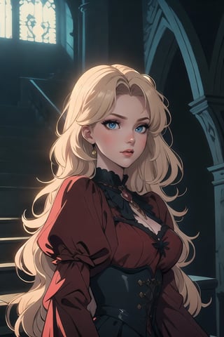 Stunning Teenybooper, Teeny Eris Etolia, Blonde, Imagine an artistic and professional illustration, very detailed with muted colors, its minimalist but rich in elements.

🏷️【Elegant, (((Masterpiece:1.00))),】
💡 **Additional Enhancers:** ((HighQuality)), ((Aesthetic)), (Intricate Details), (Stunning Illustration), [Dramatic Lightning],

🏷️【Castlevania Lightning, Vampire Queen】
👠【Platform High Heels, Castlevania Lightning,】,gothic art,Masterpiece