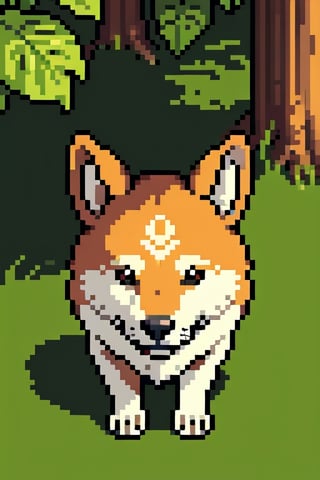 Pixel art,((animal)),feral_dog