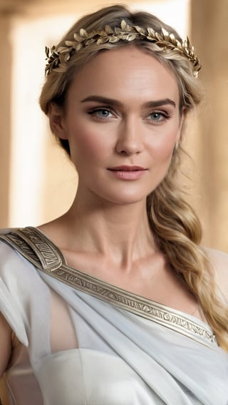 woman face of Diane Kruger, 30 years old