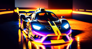 The cool sports car is a symbol of speed and power,It has a streamlined body design,Striking look and dynamic lines, 3D octane render conceptart, Houdini VFX, art nouveau ferarri car, rolands zilvinskis 3d render art, Neon le lemans hypercar,vehicle,car WEC,endurance race car,race car,race car with livery Cars race on the village circuit during the day,A mouthful of blood and speed。",dark studio, rim lighting, race stripes neon lighting, Dynamic camera angles, cinema experience, fast paced sport, drama composition, bright colors, High-resolution visuals, dramatic storytelling, wide format cinema lens, immersive atmosphere
,MagmaTech