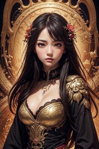 (masterpiece, top quality, best quality, official art, beautiful and aesthetic:1.2), (1girl), extreme detailed,(fractal art:1.3),colorful,highest detailed,zoomout,asian girl,perfecteyes