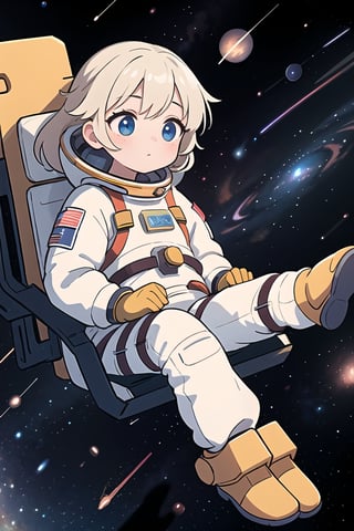 1girl,(best quality,4k,8k,highres,masterpiece:1.2),astronaut, falling in space,vivid colors,beautiful detailed eyes,longeyelashes,floating in zero gravity,spacewalk,exploring the cosmos,full spacesuit,space helmet,star-filled background,floating hair,spacecraft in the distance,lunar landscape,soft and whimsical lighting,weightlessness,longing for home,curiosity and wonder,contrast between darkness and light,colorful nebulae,peaceful serenity,loneliness in space,courage and determination,deep space exploration,galaxies and constellations,limitless universe,shooting stars streaking by,sparkling celestial objects.