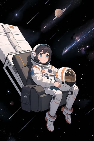 1girl,(best quality,4k,8k,highres,masterpiece:1.2),astronaut, falling in space,vivid colors,beautiful detailed eyes,longeyelashes,floating in zero gravity,spacewalk,exploring the cosmos,full spacesuit,space helmet,star-filled background,floating hair,spacecraft in the distance,lunar landscape,soft and whimsical lighting,weightlessness,longing for home,curiosity and wonder,contrast between darkness and light,colorful nebulae,peaceful serenity,loneliness in space,courage and determination,deep space exploration,galaxies and constellations,limitless universe,shooting stars streaking by,sparkling celestial objects.