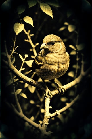 (best quality,8K,highres,masterpiece), ultra-detailed,photorealistic,bird, macro photography, looking at viewer,simple background,jewelry,gradient,bird,animal,green background,branch