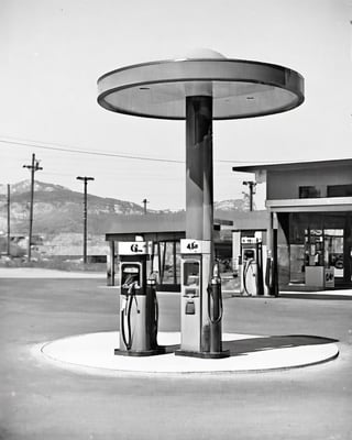 moderm gas station
