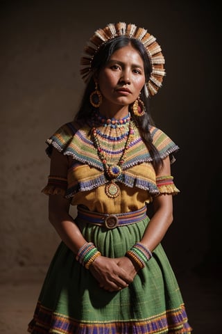 coya woman, from the bolivian highlands, folkloric dress of bolivia portrait, vintage, desaturated colors ,hd,8k, masterpiece, one light, realistic photography, hasselblad, raw, hiperrealism, medium format sensor camera, super prime cinema lens, 