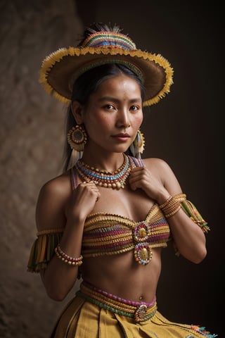 sexy coya woman, from the bolivian highlands, 1 goldet tooth, 
folkloric dress of bolivia portrait, vintage, desaturated colors ,hd,8k, masterpiece, one light, realistic photography, hasselblad, raw, hiperrealism, medium format sensor camera, super prime cinema lens, 