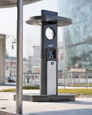 moderm electric recharge station
