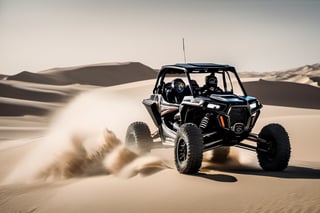 RAW natural photo OF PolarisRZR with pilot
, running in dunes in desert, day advertising shooting (((infinite black  background))) , realistic photograph, sharp focus, depth of field, shoot, ,side shot, side shot, ultra hd, realistic, vivid colors, highly detailed, perfect composition, 8k artistic photography, photorealistic concept art, soft natural volumetric cinematic perfect light, black background studio, ADVERTISING SHOT
,mecha,robot