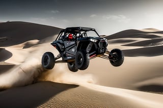 RAW natural photo OF PolarisRZR with pilot
, running in dunes in desert, day advertising shooting (((infinite black  background))) , realistic photograph, sharp focus, depth of field, shoot, ,side shot, side shot, ultra hd, realistic, vivid colors, highly detailed, perfect composition, 8k artistic photography, photorealistic concept art, soft natural volumetric cinematic perfect light, black background studio, ADVERTISING SHOT
,mecha,robot