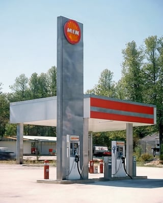 moderm gas station
