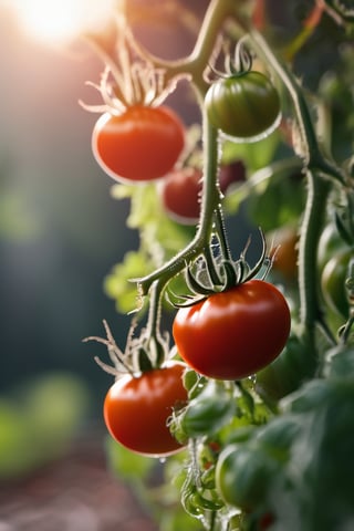 RAW natural photo Of 3 TOMATOES RAIN,
, only one light cenital chimera, day advertising shooting, realistic photograph, sharp focus, depth of field, shoot, ,side shot, side shot, ultrahd, realistic, vivid colors, highly detailed, perfect composition, 8k, photorealistic concept art, soft natural volumetric cinematic perfect light,booth,food focus, UP THE CAMERA
