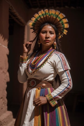 coya woman, from the bolivian highlands, folkloric dress of bolivia portrait, vintage, desaturated colors ,hd,8k, masterpiece, one light, realistic photography, hasselblad, raw, hiperrealism, medium format sensor camera, super prime cinema lens, 