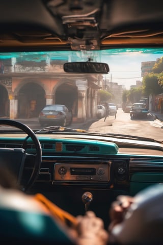 RAW natural photo Of photo shot inside a taxi, the camera is in the back seat looking forward, the turkish taxi driver is looking back, only one light cenital chimera, day advertising shooting, realistic photograph, sharp focus, depth of field, shoot, ,side shot, side shot, ultrahd, realistic, vivid colors, highly detailed, perfect composition, 8k, photorealistic concept art, soft natural volumetric cinematic perfect light,booth,food focus, UP THE CAMERA
