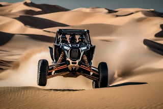 RAW natural photo OF PolarisRZR with pilot
, running in dunes in desert, day advertising shooting (((infinite black  background))) , realistic photograph, sharp focus, depth of field, shoot, ,side shot, side shot, ultra hd, realistic, vivid colors, highly detailed, perfect composition, 8k artistic photography, photorealistic concept art, soft natural volumetric cinematic perfect light, black background studio, ADVERTISING SHOT
,mecha,robot