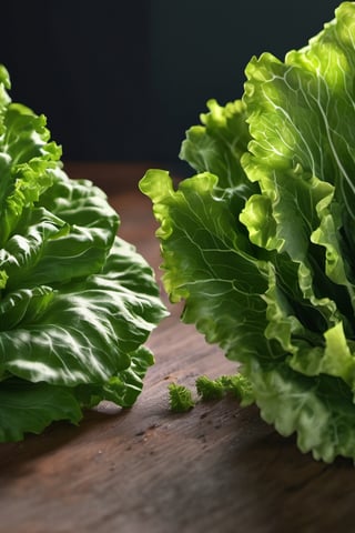 High quality, masterpiece, 4K, quality, Tyndall effect, RAW natural photo of (((perfect)))  green lettuce
, foodstyling, only one light cenital chimera, day advertising shooting, realistic photograph, sharp focus, depth of field, shoot, ,side shot, side shot, ultrahd, realistic, vivid colors, highly detailed, perfect composition, 8k, photorealistic concept art, soft natural volumetric cinematic perfect light,booth, food focus, black background
