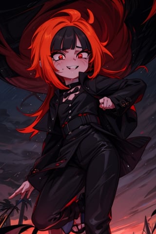 8k resolution, high resolution, masterpiece, intricate details, highly detailed, HD quality, solo, loli, black desert on the background, night, rain, red stars in the sky, scarlet moon, Naruko Uzumaki.blonde.red eyes.vertical pupils.cheeky smile.(Naruko Uzumaki's clothes).black pants.black scaly coat.a cheeky expression.funny expression.an inspired expression.cool pose.fighting pose.battle dance, focus on the whole body, the whole body in the frame, small breasts, vds, looking at viewer, wet, rich colors, vibrant colors, detailed eyes, super detailed, extremely beautiful graphics, super detailed skin, best quality, highest quality, high detail, masterpiece, detailed skin, perfect anatomy, perfect body, perfect hands, perfect fingers, complex details, reflective hair, textured hair, best quality, super detailed, complex details, high resolution,  

Gwendolyn_Tennyson,JCM2,Wednesday Addams  ,Shadbase ,Artist,HarryDraws,haruno sakura,Naruto,Mrploxykun,Naruko