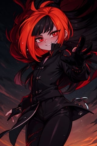 8k resolution, high resolution, masterpiece, intricate details, highly detailed, HD quality, solo, loli, black desert on the background, night, rain, red stars in the sky, scarlet moon, Naruko Uzumaki.blonde.red eyes.vertical pupils.cheeky smile.(Naruko Uzumaki's clothes).black pants.black scaly coat.a cheeky expression.funny expression.an inspired expression.cool pose.fighting pose.battle dance, focus on the whole body, the whole body in the frame, small breasts, vds, looking at viewer, wet, rich colors, vibrant colors, detailed eyes, super detailed, extremely beautiful graphics, super detailed skin, best quality, highest quality, high detail, masterpiece, detailed skin, perfect anatomy, perfect body, perfect hands, perfect fingers, complex details, reflective hair, textured hair, best quality, super detailed, complex details, high resolution,  

Gwendolyn_Tennyson,JCM2,Wednesday Addams  ,Shadbase ,Artist,HarryDraws,haruno sakura,Naruto,Mrploxykun,Naruko