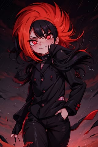 8k resolution, high resolution, masterpiece, intricate details, highly detailed, HD quality, solo, loli, black desert on the background, night, rain, red stars in the sky, scarlet moon, Naruko Uzumaki.blonde.red eyes.vertical pupils.cheeky smile.(Naruko Uzumaki's clothes).black pants.black scaly coat.a cheeky expression.funny expression.an inspired expression.cool pose.fighting pose.battle dance, focus on the whole body, the whole body in the frame, small breasts, vds, looking at viewer, wet, rich colors, vibrant colors, detailed eyes, super detailed, extremely beautiful graphics, super detailed skin, best quality, highest quality, high detail, masterpiece, detailed skin, perfect anatomy, perfect body, perfect hands, perfect fingers, complex details, reflective hair, textured hair, best quality, super detailed, complex details, high resolution,  

Gwendolyn_Tennyson,JCM2,Wednesday Addams  ,Shadbase ,Artist,HarryDraws,haruno sakura,Naruto,Mrploxykun,Naruko