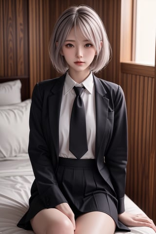 (glamour:1.3)-photo-of-1girl, mix-of-every-hair-color, shameless-bishoujo, bombshell-body, no-virgin-anymore, (((relaxed))), (((Ultra-HD-details, Ultra-HD-detailed, Ultra-HD-realistic))), RAW-Photo, analog-style, analog-photo, remarkable-colors, main-focus, BREAK wearing Traditional uniform with a knee-length skirt, matching blazer, and silk necktie, BREAK (((dating-the-viewer, daisuki-overload, lover, dating-pov))), lit, cowboy-shot, Sugar babe, Young girl, 2b,<lora:659111690174031528:1.0>