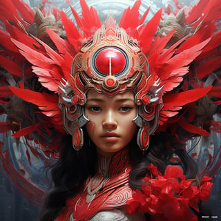 digital art wonders, symbolism, Indonesian art, illusionary paintings, red hyper-detailed, hyper-realistic, 4d dimension, ultra-detailed, highest detail quality, ultra-realistic, cinematic