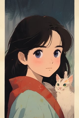 1girl, portrait,ghibli