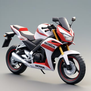 cute 3D isometric model of a honda sonic 150r | blender render engine niji 5 style expressive,3d isometric,3d style,