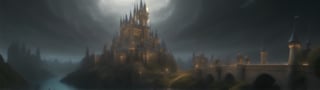 masterpiece, best quality, high quality, Fantasy landscape, fantasy realm, fantasy castle, Photorealistic, extremely detailed, trending on artstation, trending on CGsociety, Intricate, High Detail, dramatic, art by midjourney