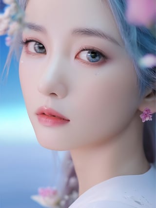 Masterpiece, best quality, official art, very detailed cg 8k wallpaper, (petals) (detailed ice), crystal texture skin, cold pressed, (fox ears), (pink hair), long hair, messy hair, blue eyes, looking at the audience, very delicate and beautiful, water, (beautiful eyes), highly detailed, movie lighting, (beautiful face), fine water surface, (original character painting), ultra detailed, Incredibly meticulous, (extremely delicate and beautiful), beautiful and meticulous eyes, (the best quality)
,LinkGirl,xxmixgirl