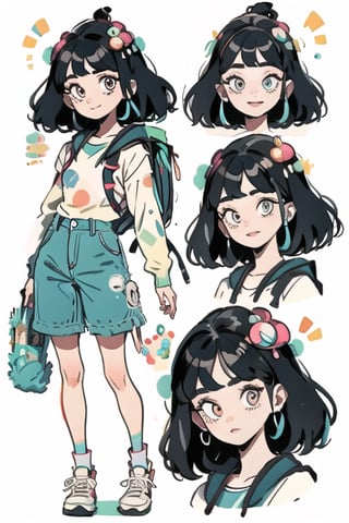 Character Design Sheet, Dora the explorer  girl