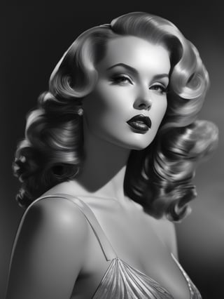 1girl,( style of George Hurrell:1), (Intricated detail:1.4), ArtStation Trendy, Artgerm,Movie Still