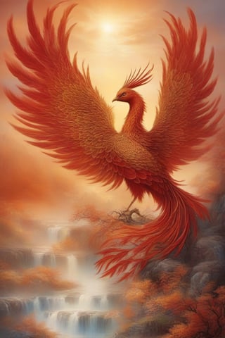 The phoenix, a sacred bird in Chinese mythology