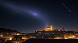 Comet, night sky, Bethlehem 