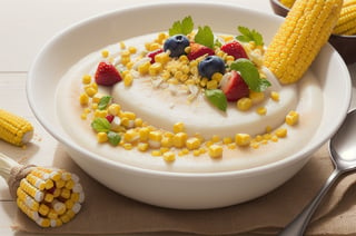 Filipino Maja Blanca (Coconut milk pudding with corn), Filipino fruit salad