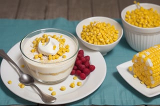 Filipino Maja Blanca (Coconut milk pudding with corn), Filipino fruit salad