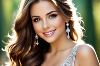 beautiful face beautiful girl, 30 years old, fantasy, light smile, 