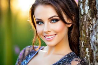 beautiful face beautiful girl, 30 years old, fantasy, light smile, 