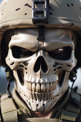 Soldier face skull 