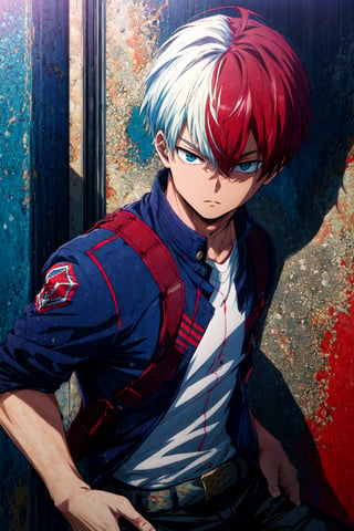 score_9, score_8_up, score_7_up, score_6_up, score_5_up, score_4_up, BREAK source_anime, (best quality:1.1), (masterpiece:1.4), , , depth of field, 1boy, solo, male focus, , shouto_todoroki, , cargo pants, 