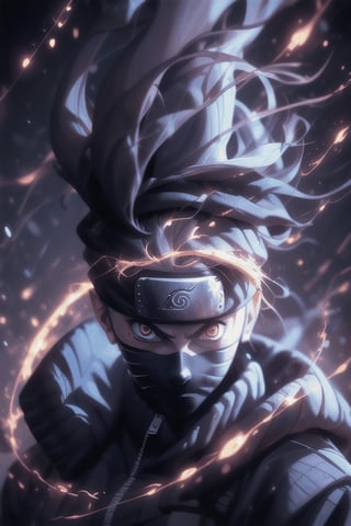 Close-up shot of ultra-realistic Naruto Uzumaki in Kurama Chakra Mode fighting Sasuke Uchiha in Susano Mode Form, masterpiece, best quality, hyper-detailed, trending on ArtStation, in the style of Masashi Kishimoto, Tetsuya Nomura, and Hayao Miyazaki. Nationality: Japanese (fictional), Eye color: Orange (Naruto) and Purple (Sasuke), Hairstyle: Spiky (Naruto) and Ducktail (Sasuke), Skin color: Light with chakra patterns, Tattoos: Chakra mode designs, Piercings: None, Lip color: Natural, Nose: Manga-styled, Body: Athletic and powerful, Clothing: Shinobi attire, Background: War-torn battlefield.,n4rut0,s4suk3,3D MODEL,facial mark,Kakashi Hatake