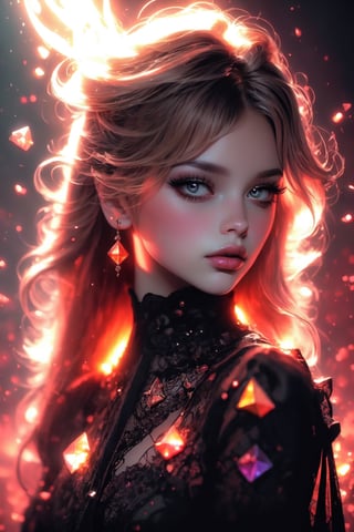  fantasy beauty, biochemiluminescence, art nouveau, bright colors, kaleidoscope and prism effects, optical illusion 3D art), detailed textures, high quality, high resolution, high precision, realism , color correction, proper lighting settings, harmonious composition, Behance works,Young beauty spirit ,gem00d